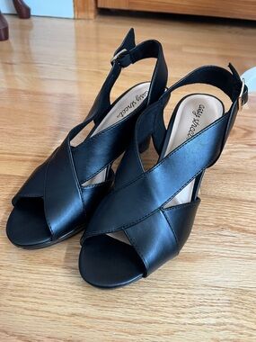 NWOT Easy Street Christy Heels in Black